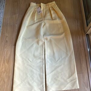 NWT Brandon Maxwell Holland Pleated Wool Blend Pants